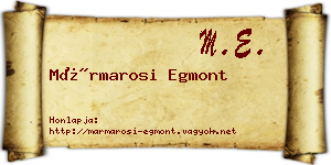 Mármarosi Egmont névjegykártya